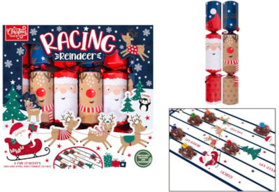 Rsw 6 Racing Reindeers Crackers 12" (XM6450)