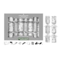 Harvey & Mason 8 Premium Snowflake Crackers 12.5" Harvey & Mason 8 Premium Snowflake Crackers 12.5"