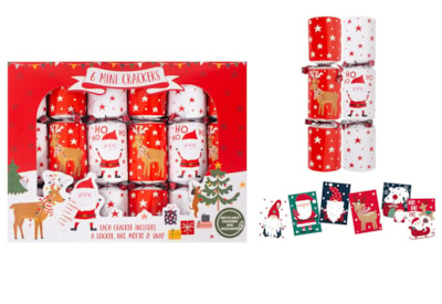 Rsw 6 Mini Santa & Reindeer Crackers 6" (XM6806)