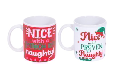 Rsw Naughty & Nice Asstd Mugs Rsw Naughty & Nice Asstd Mugs