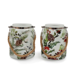 Sifcon Christmas Berries Lantern 12x16 Sifcon Christmas Berries Lantern 12x16