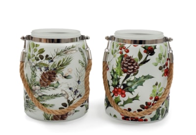 Sifcon Christmas Berries Lantern 12x16 Sifcon Christmas Berries Lantern 12x16