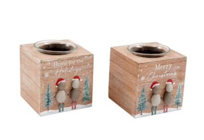 Sifcon Pebble Christmas Candle 8x8cm Sifcon Pebble Christmas Candle 8x8cm