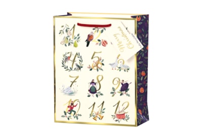 Tom Smith 12 Days Of Christmas Gift Bag Medium