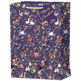 Tom Smith 12 Days Of Christmas Gift Bag Large Tom Smith 12 Days Of Christmas Gift Bag Large