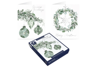 Tom Smith Luxury Wreath & Baubles Cards Tom Smith Luxury Wreath & Baubles Cards