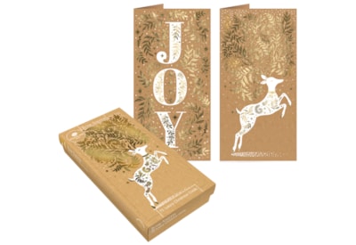 Tom Smith Luxury Slim Kraft Stag Cards