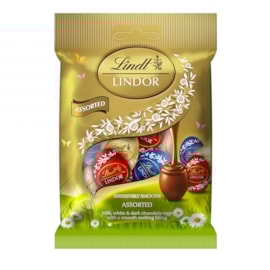 Lindt Lindor Mini Eggs Assorted Bag 80G