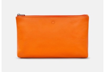 Yoshi Kensington Leather Clutch Bag - Pouch  - Orange (Y1302 17 22)