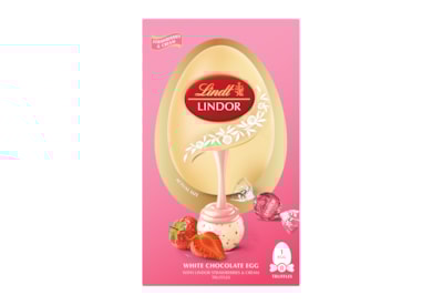 Lindt Lindor Strawberry & Cream Egg 260g Lindt Lindor Strawberry & Cream Egg 260g
