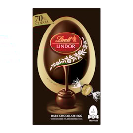 Lindt Lindor 70% Dark Shell Egg 260G Lindt Lindor 70% Dark Shell Egg 260G