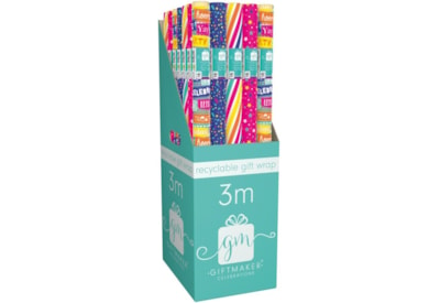 Giftmaker Brights Mix Gift Wrap 3mt (YANGW20F)