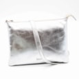Lappella Yasmin Leather Crossbody/clutch Bag Silver Lappella Yasmin Leather Crossbody/clutch Bag Silver