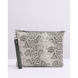 Lappella Yasmin Crossbody Bag In Black Snake  Leather