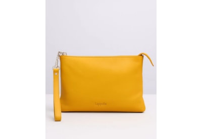 Lappella Yasmin Crossbody/Clutch In Mustard Valentino Leather Lappella Yasmin Crossbody/Clutch In Mustard Valentino Leather
