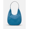 Yoshi Bromley Leather Shoulder Bag Petrol Blue (YB248 48)