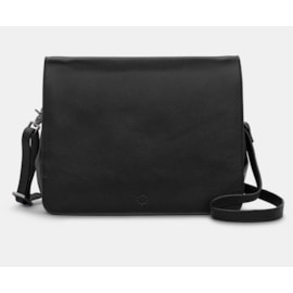Yoshi Bexley Leather Flap Over Bag Black (YB253 1)