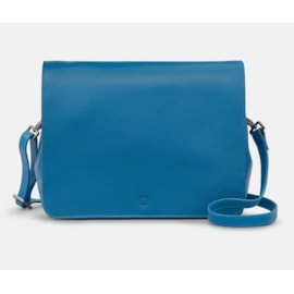 Yoshi Bexley Leather Flap Over Bag - Petrol Blue (YB253 48)