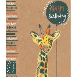 Eco Natures Card Happy Birthday Giraffe (YECOKW224)