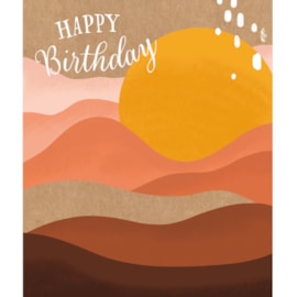 Eco Natures Card Happy Birthday Sunset (YECOKW226)