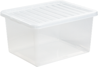 Wham Crystal Box & Lid Clear 37ltr (Z25425)