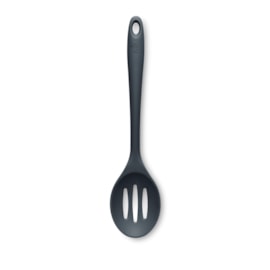 Zeal Silicone Slotted Spoon Dark Grey 29cm (J159T)