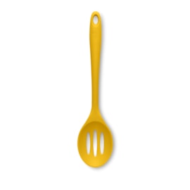 Zeal Silicone Slotted Spoon Mustard 29cm (J159M)