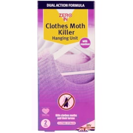 Zero-in Clothes Moth Killer Hanging Unit Twinpack Zero-in Clothes Moth Killer Hanging Unit Twinpack