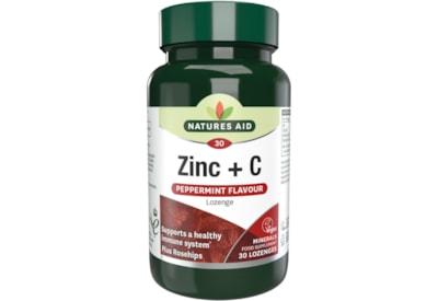 Natures Aid Zinc Lozenge Peppermint 30s