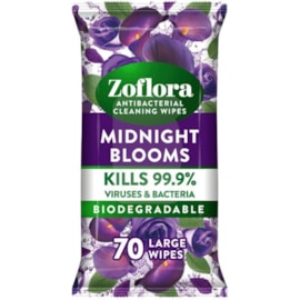 Zoflora Cleaning Wipes Midnight Blooms 70's (175349)