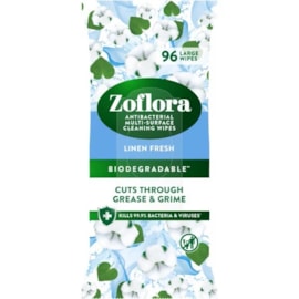 Zoflora Wipes Linen Fresh 96S