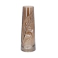 Gisela Graham Leaf Impression Glass Tall Vase Brown 29.5cm Gisela Graham Leaf Impression Glass Tall Vase Brown 29.5cm