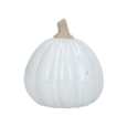 Gisela Graham White Earthenware Squash Ornament 13cm Gisela Graham White Earthenware Squash Ornament 13cm