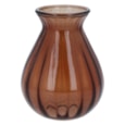 Gisela Graham Glass Posy Vase Dark Amber 15cm Gisela Graham Glass Posy Vase Dark Amber 15cm